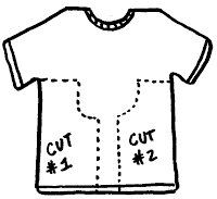 Recycled T-Shirt Toddler Pants & Gauchos cut via lilblueboo.com